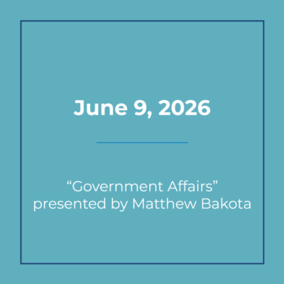 June 9 2026 Luncheon - In Person Only