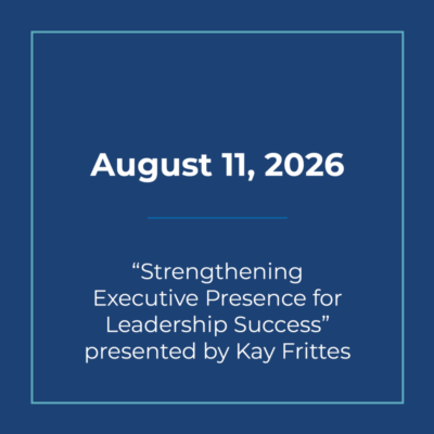 August 11 2026 Luncheon - In Person Only