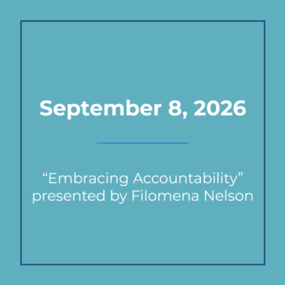 September 8 2026 Luncheon - In Person Only
