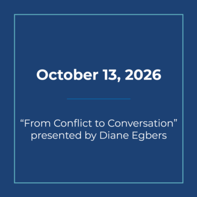 October 13 2026 Luncheon - In Person Only